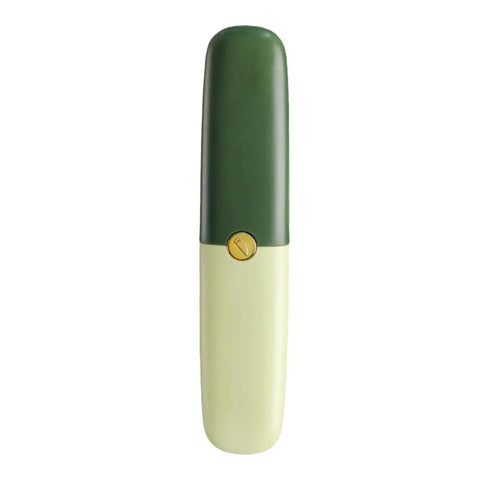 Stainless Steel Fruit Peeling Knife With Double Head For Kitchen And Outdoor Use, featuring a green handle, portable design.