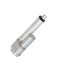 DC Linear Actuator With Potentiometer Position Signal 24V Built To Last 1200N Load 50mm 100mm 200mm 450mm Stroke Gear Motor For DIY Projects Industry Quiet Operation, silver aluminum housing