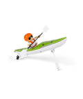 Totally Fun Paddling RC Kayak With Figurine For Lakes And Pools Two Four G Remote Control Boat shown on white background