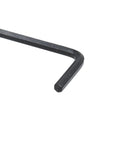 Close-up of a single black 2.5mm L Shaped Hex Key from 30-Piece Black Allen Wrenches, made of 45# steel, rust-resistant and durable.