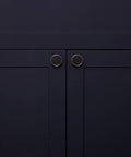 Close-up of cabinet with 10 Pack Brass Round Cabinet Knobs One And One Quarter Inch Diameter Gold Drawer Pulls for Modern Home Decor