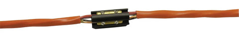 Close-up of Underground Cable Splice Kit for waterproof splicing, 14-8 AWG UF copper wire, with 8 inch heat shrink and connectors.