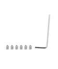 Allen wrench with six small screws for 2-Pack Passenger Side Sliding Door Handle for Vintage Cars, Four And A Quarter Inch Exterior Replacement