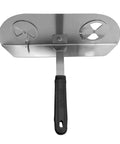 Vented Wood Fire Door for Version 1 Gozney Dome Pizza Oven with heat safe handle, featuring adjustable vents