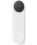 Nest Doorbell Battery Snow Finish With HD Live View, HDR And Night Vision, Smart Alerts Differentiating People, Packages, Animals