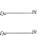 Heavy Duty Lid Stay Hinges Twin Pack With Soft Down And Slow Open Door Action For Kitchen Cabinets, Cupboards, And Chest Furniture