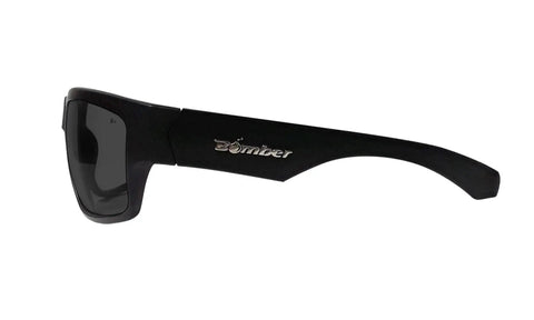 Men's Safety Glasses With Smoke Lens, Matte Black Wraparound Frame, ANSI Z87 Compliant Sunglasses With UVA And UVB Protection