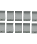 10 Pack Aluminum Alloy End Clamps For Solar Panel PV Mounting Brackets Fits 30mm 32mm 35mm 40mm Frame Heights Easy Install