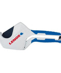 Ratcheting Tubing Cutter For Plastic Tubing One And Five Eighths Inch Capacity With Premium Coated Stainless Steel Blade shown side view