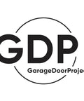 Logo of Garage Door Project with 'GDP' and text 'GarageDoorProject' in black lettering.