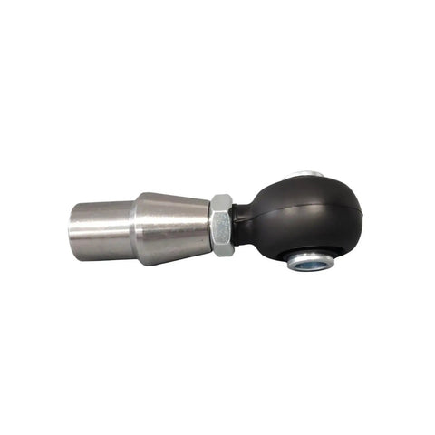 Top Shelf Heim Joint Rod End Rose Bearing 5/8-18 Thread 1 Piece side view showing metal and rubber construction for linkage systems