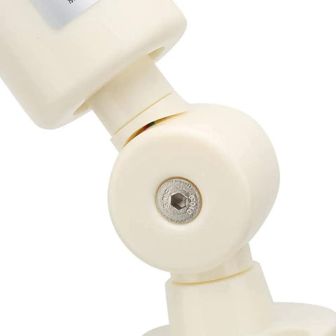 Close-up of the foldable base of 24V Industrial LED Signal Tower Light With Three Layer Stack Rotatable Base Red Orange Green Warning Lights Energy Efficient Flash Andon Lamp For Shop Floor Use.