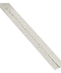 Heavy Duty Continuous Hinge For Doors 30 Inch Piano Hinge With Nickel Finish and Friction Pin, made of cold rolled steel.