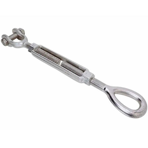 Drop Forged T316 Stainless Steel Jaw Eye Turnbuckle Built Tough With Rock Solid 17000 Pound Capacity Made For Heavy Duty Marine Rigging Jobs.