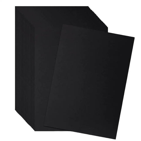 Pro Grade 50 Pack Black Corrugated Cardboard Sheets 39 By 14 Inches E Flute Three Thirty Second Inch Thick Made In USA stack view