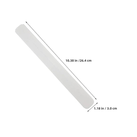 Bottom Mount Drawer Slides Set White Plastic 8 Pack With Ball Bearing Construction showing dimensions 10.38x1.18 inches
