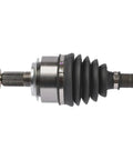 Heavy Duty Front Passenger Side CV Axle Shaft With Precision Engineered CV Joint Assembly Compatible With Honda Fit 2009 2010 2011 Models close-up view