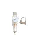 Go To All In One Air Prep Unit G1/4 Filter Regulator With Drain shown with detached mounting bracket