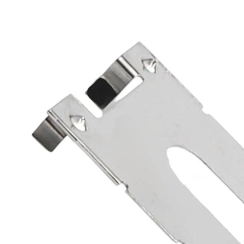 Close-up of anodized aluminum mid clamp for solar panel installation, part of Foolproof Mounting For Rv Rooftop And Marine Projects Solid 35Mm Solar Panel Brackets And Mid Clamps Crafted From Anodized Aluminum With Corrosion Resistant Bolts Straight Up Heavy Duty Hardware Built To Last Decades.