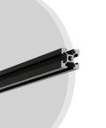 4 Pack 200mm Aluminum Extrusion V Slot 2020 European Standard Anodized Profile Frame For 3D Printer Parts Linear Rail CNC DIY Equipment In Electrophoresis Black, black aluminum extrusion end view