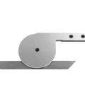 Heavy Duty 360 Degree Universal Bevel Protractor Angle Finder Tool With Slick Chrome Finish And Built In Magnifying Lens, metal tool for precise measurements.