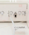 Close-up of control panel on a Single Sided LED Exit Sign With White Thermoplastic Housing, Switchable Red And Green Colors