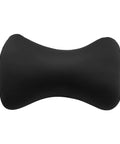 Kid Sized Microbead Neck Pillow For Travel And Sleep, Super Soft Ergonomic Cushion, Black, 15x8 Inch, Lightweight Back And Head Support