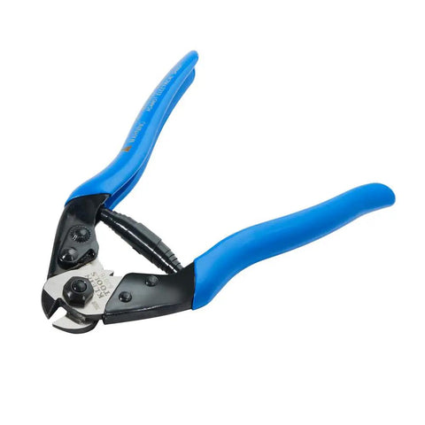 Beefy Heavy Duty Cable Cutter for ACSR and Hardened Wire Center Cut Jaws Locking Handles for Easy Storage Plastic Coated Grips