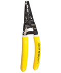 Dual NM Cable Stripper And Cutter For 12 And 14 AWG Wire, Strips 12/2 And 14/2 Outer Jacket, Accepts 12-14 AWG Solid, Yellow Handle