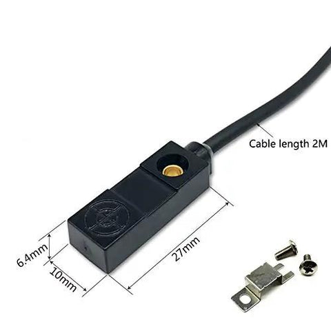 12 To 24 VDC Proximity Sensor With 3 Wires Thin Flat Metal Inductive Limit Switch For Detecting Iron Nickel And Magnetic Metals NPN