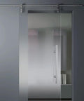 18 Inch Stainless Steel Push Pull Barn Door Handle For Glass Doors 1.2mm Thick Commercial Grade 304 Stainless Pro Grade Heavy Duty Hardware Built To Last Easy Install Sleek Modern Finish For Home Or Office