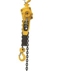 Heavy Duty Three Quarter Ton Lever Hoist With 20 Ft Chain Fall, Dual Pawl Brake, Alloy Steel Hooks, Bright Yellow