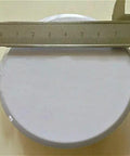 Top Shelf Concealed Fire Sprinkler Decorative Cover Slick Copper Plated Iron Pipe Plate round crisp white finish with measuring tool