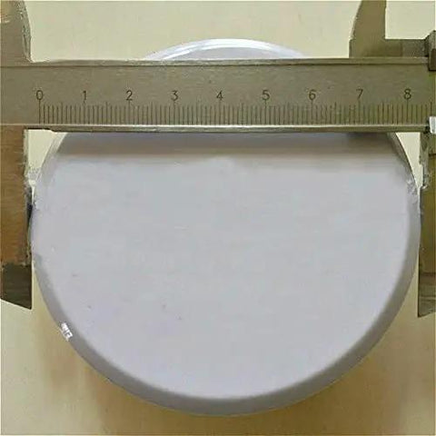 Top Shelf Concealed Fire Sprinkler Decorative Cover Slick Copper Plated Iron Pipe Plate round crisp white finish with measuring tool