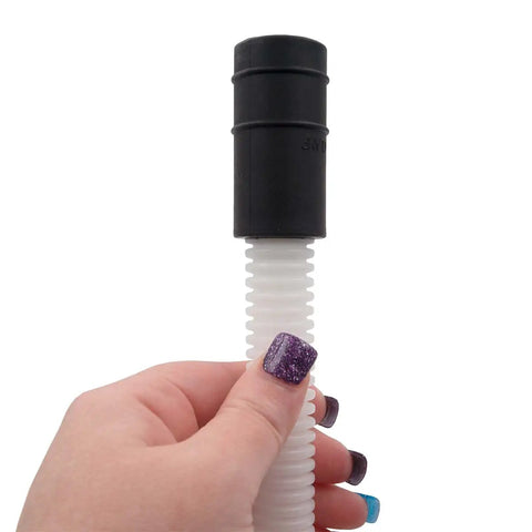 Dishwasher Drain Hose Extension 12 Feet Flexible Five Eighth or Seven Eighth Inch Outlets Replacement shown in hand