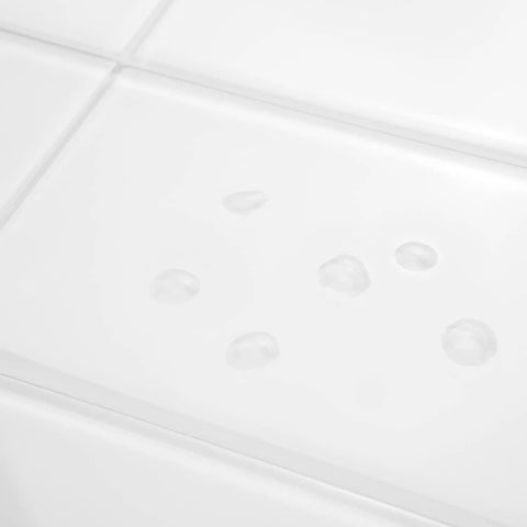 72-Piece Peel And Stick Glass Tile Set For Kitchen And Bathroom Backsplash 3X6 Subway Style Self Adhesive White Gloss Finish
