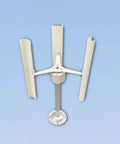 Vertical Axis Wind Turbine Kit With Three Phase Permanent Magnet Generator For Home DIY Wind Power Model on a stand