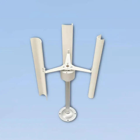 Vertical Axis Wind Turbine Kit With Three Phase Permanent Magnet Generator For Home DIY Wind Power Model on a stand