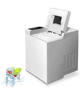 Reliable High Output Countertop Ice Maker Creates Fresh Nugget Ice Automatically With Self Cleaning Mode and Dual Cube Sizes.