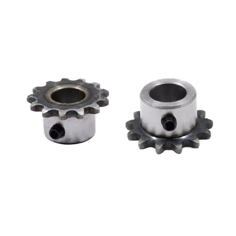 ZqRfJm Heavy Duty 15 Tooth 04C Sprocket With M5 Screw Hole For Industrial Machinery Transmission Gear 6 To 12mm Shaft Fit Table Finished Holes Made From Tough 45# Steel Stuff For Serious Work And Heavy Lifting Tasks Today.