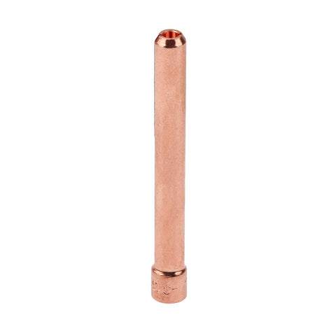 Copper collet body from TIG Collet Tips And Bodies Kit For WP17 To WP26 Torch Series, 10 Pieces, 2.4 Mm Tungsten Replacements.
