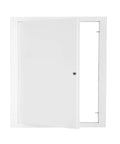 Rugged 18x24 Metal Access Panel For Drywall And Ceiling, Heavy-Duty 1.0 Mm Thick Aluminum Cover with open door view.