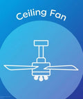 Illustration of a ceiling fan with LED Ceiling Fan Light Bulbs A15 4W Replacement Soft White Dimmable 300 Lumen
