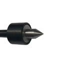 Mini Live Revolving Center MT0 Shank With Triple Bearing Small Body 23 mm Diameter 65 mm Overall Hardened Point Tool Steel Housing