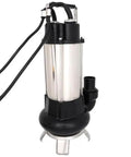 Heavy Duty 6340 GPH Submersible Sewage Pump With 1.5 Horsepower Motor, steel and plastic build, designed for efficient wastewater removal.