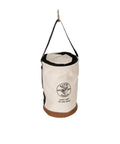 Heavy Duty Canvas Top Closing Bucket With Zipper 150 Pound Load Rated 22 Inch Tall 14 Inch Top Opening No 1 Canvas Leather Reinforced Bottom
