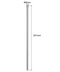 Linear Motion Guide Rod 8mm x 331mm, Case Hardened Steel Chrome Plated Shaft for 3D Printers and CNC Machines, Smooth, Precise Linear Movement, Straightness Under 0.1 mm Per 1000 mm, 58-64 HRC, 2 Pack, 8mm x 331mm shaft