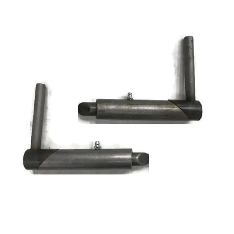 Tough As Nails 7 Inch Trailer Spring Latches Set Heavy Duty Steel quarter turn latches in black, ideal for utility fence and camper doors.