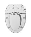 Top view of Non Electric Bidet Toilet Seat With Self Cleaning Retractable Nozzle For Elongated White Toilet Seats No Fuss Easy Installation And Adjustable Water Pressure CUPC Certified