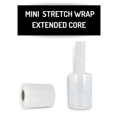 Mini Clear Stretch Wrap Film Rolls With Built In Handles 5 Inch X 1000 Feet 45 Gauge Self Sealing Packing Film Goes On Smooth As Butter And Makes Securing Boxes A Real Breeze 12 Pack